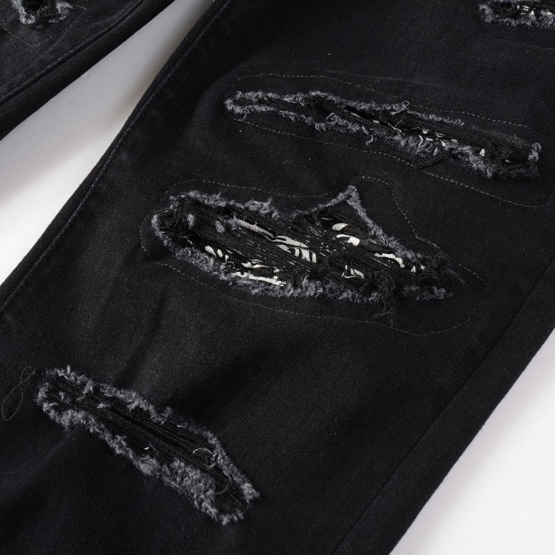 Black Bandana Jeans